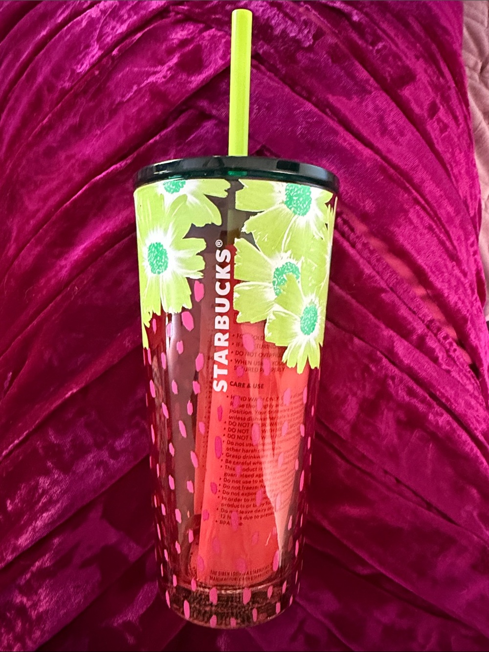 ✨ NWT ✨ Starbucks Strawberry Glass Tumbler